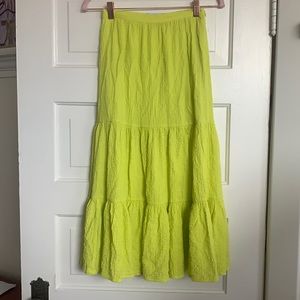 Urban Outfitters Lime Green Maxi Skirt